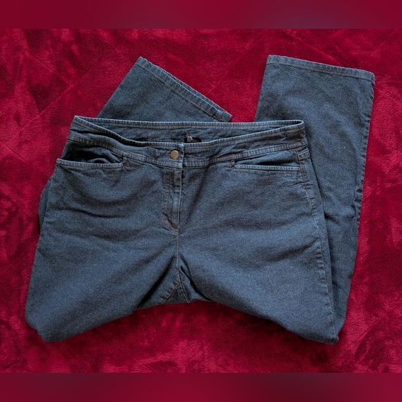 Eileen Fisher Straight Leg Jeans L - Picture 8 of 9